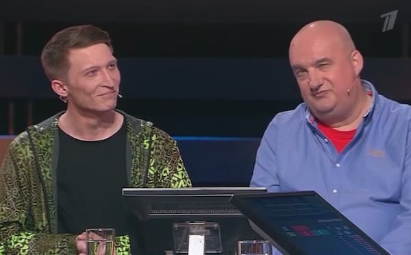 Александр Моженок и Сергей Кузнецов 19.06.21 (Спринт-Ответ). Фото: Первый канал